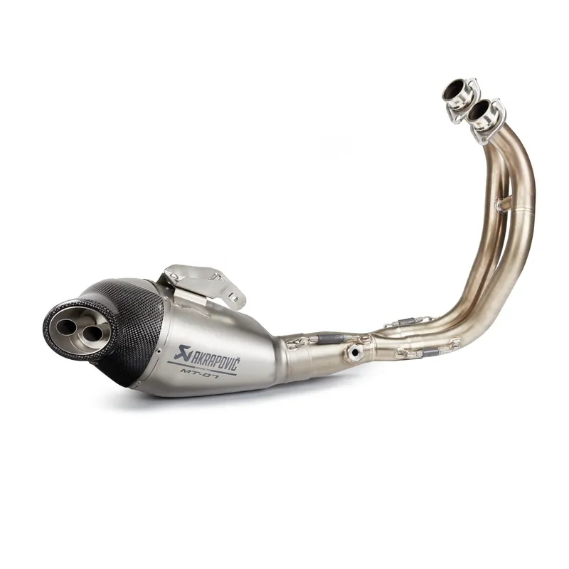 Système d&rsquo;échappement complet avec silencieux en titane pour MT-07 Akrapovic Vente Directe