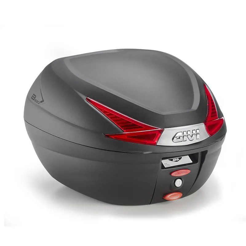 B330 Topcase MONOLOCK noir avec réflecteurs rouges et plaque d&rsquo;origine Givi Vente Flash