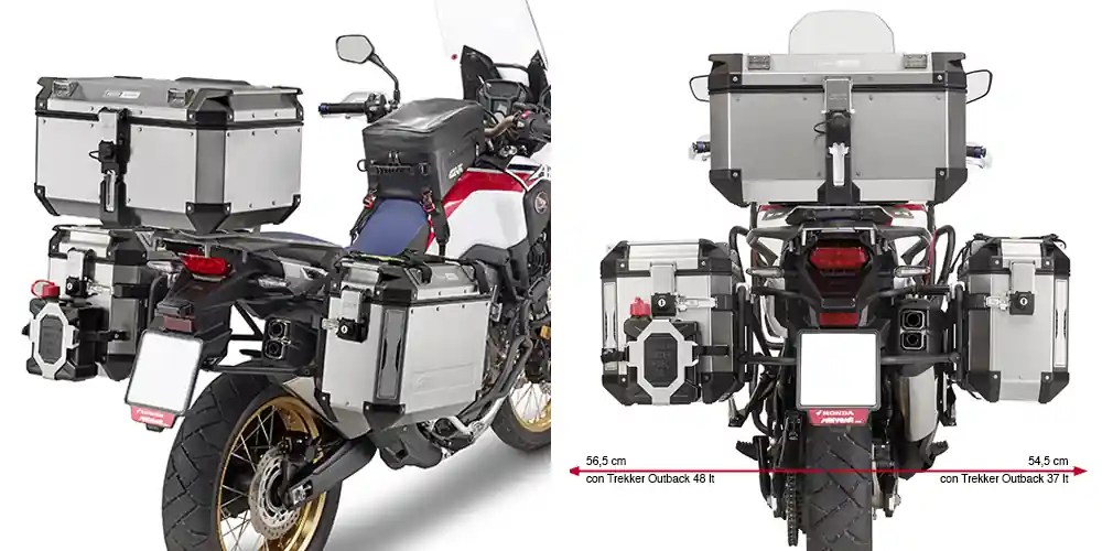 Support de valises latérales pour Honda CRF1000L Africa Twin (année 16-17) Givi Expédition Rapide