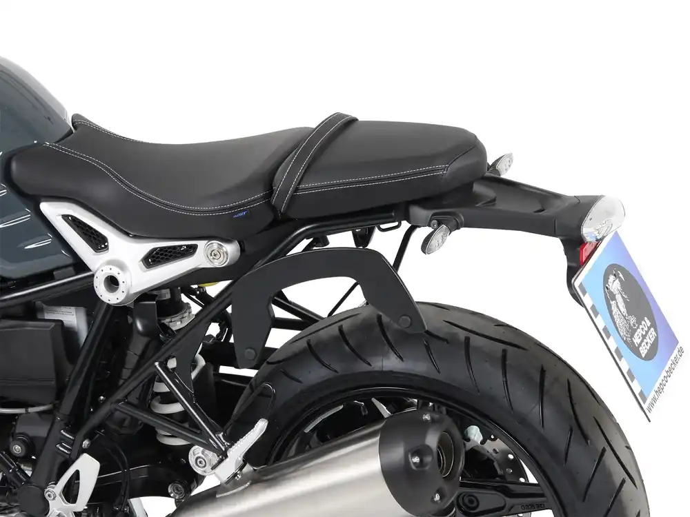 Supports latéraux C-Bow noirs pour BMW R nineT Pure (17-23) Hepco & Becker Seulement Aujourd&rsquo;hui