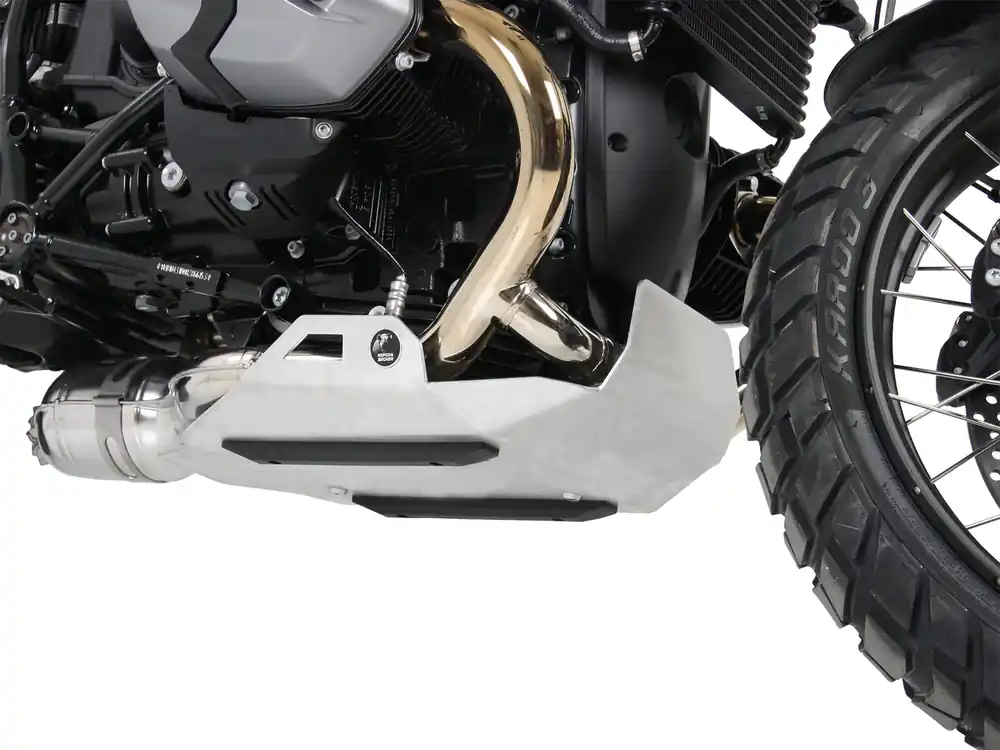 Dernier Modèle Plaque de protection moteur argentée pour BMW R nineT Pure (16-23) Hepco & Becker