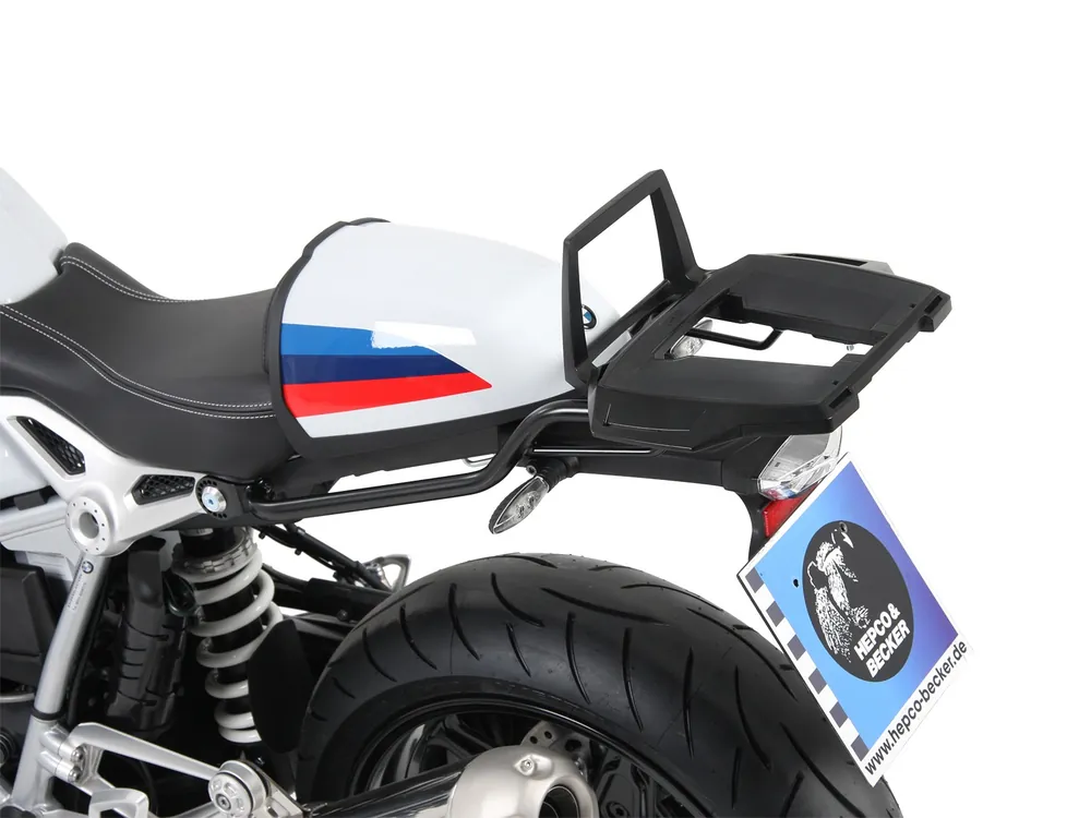Support de top case Alurack noir pour BMW R nineT Racer (17-20) Hepco & Becker Populaire