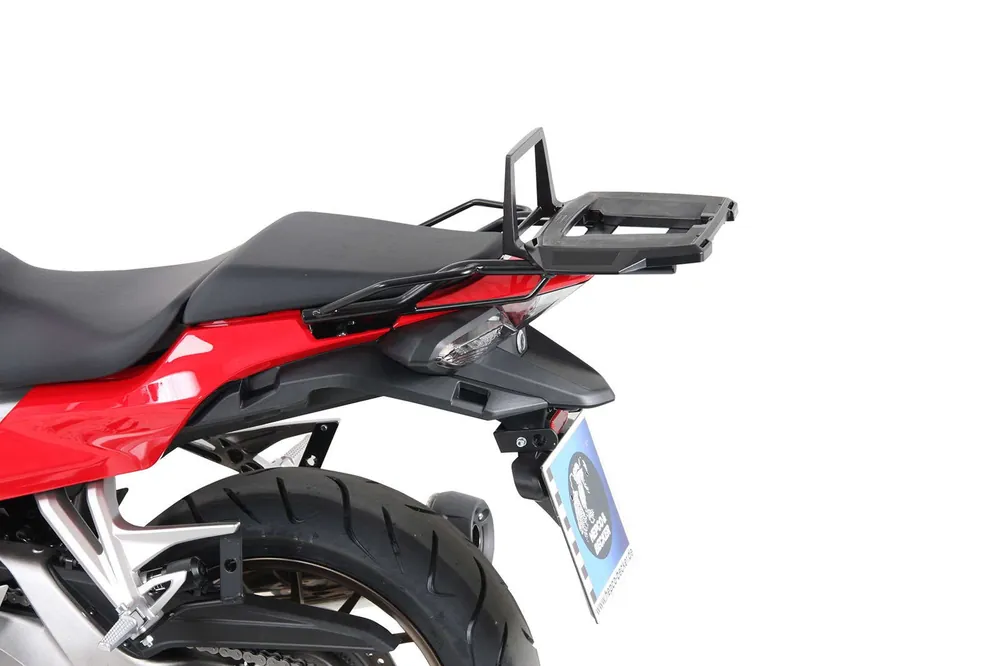 Vente Flash Support de top case Alurack noir pour Honda VFR 800 F (14-20) Hepco & Becker