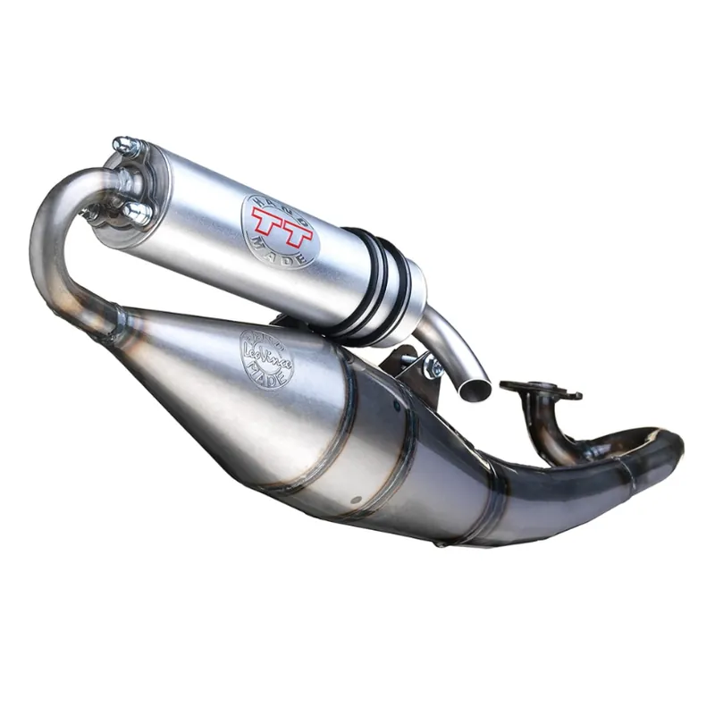 LeoVince Système d&rsquo;échappement Hand Made TT, acier, Full System pour Yamaha Aerox 50 Kat (Bj.00-01) Expédié Aujourd&rsquo;hui