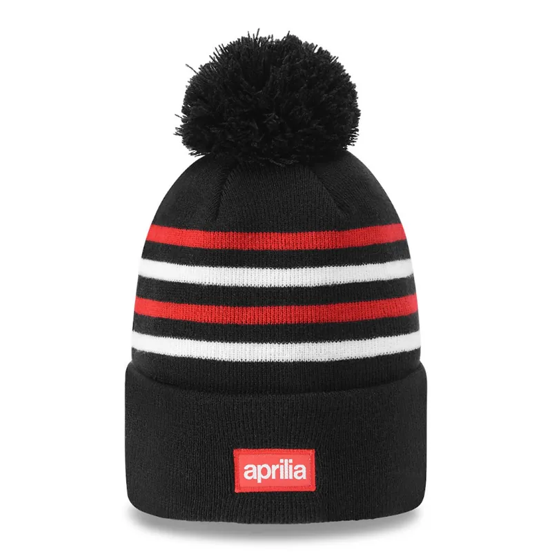 Réduction Aprilia bonnet tricoté NEW ERA noir, rouge, blanc