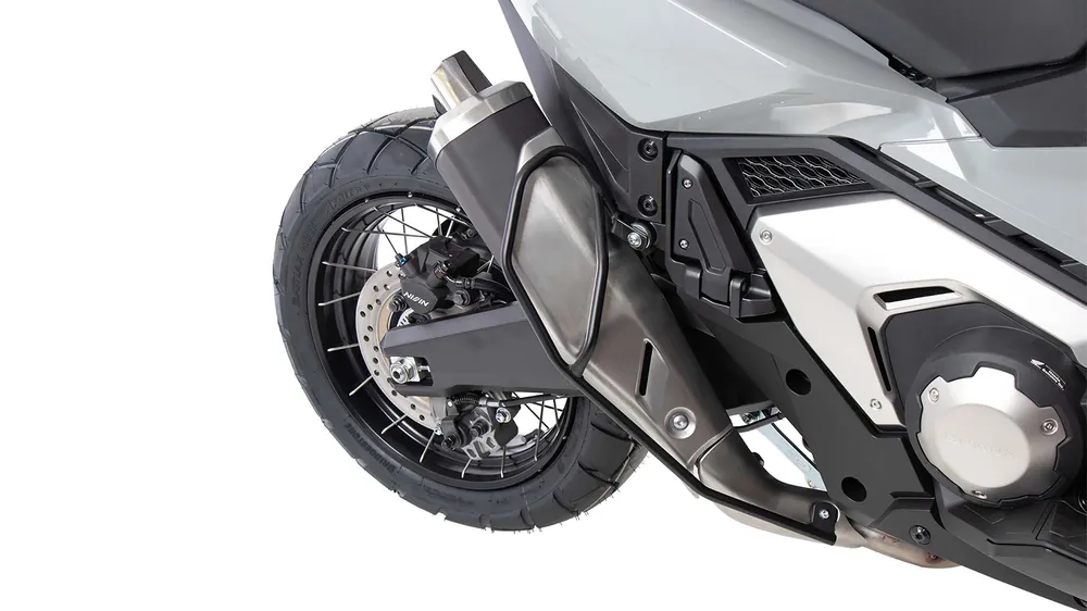 Arceau de protection pour pot d&rsquo;échappement noir pour Honda X-ADV 750 (21-24) Hepco & Becker Promotion