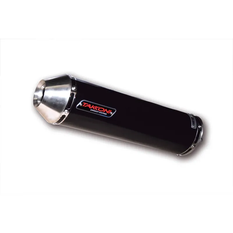 Silencieux Takkoni Honda CBR 600 F, acier inoxydable noir, homologué E Dernier Modèle