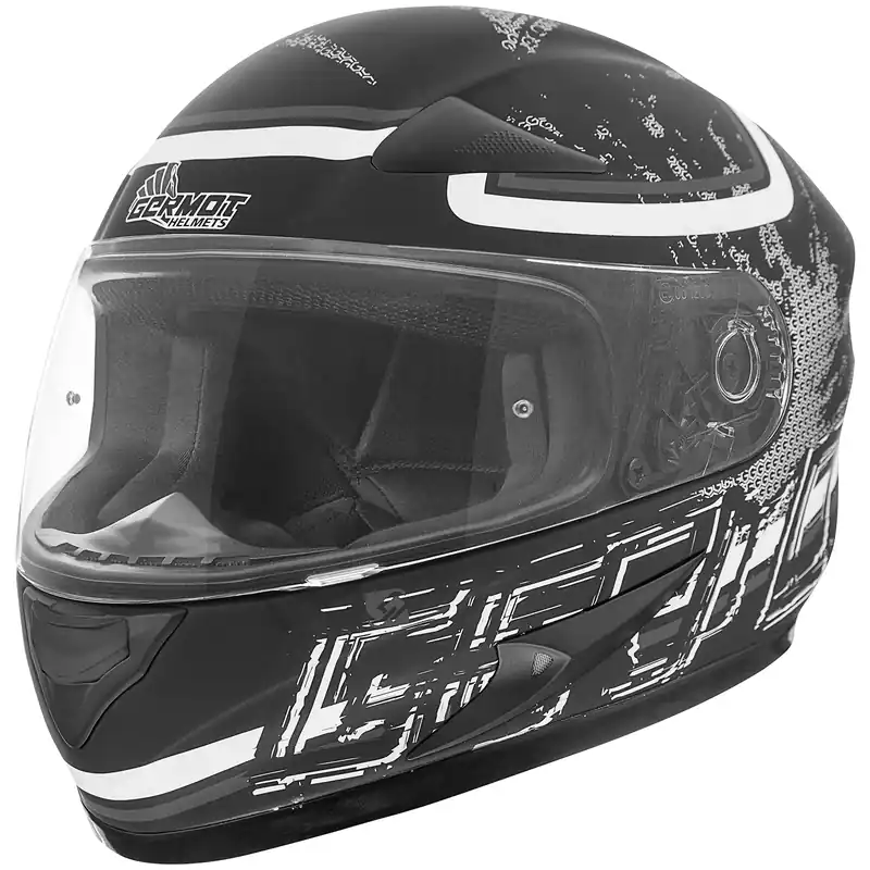 Usine Directe Germot casque grande taille GM 720, noir mat/gris 2XL
