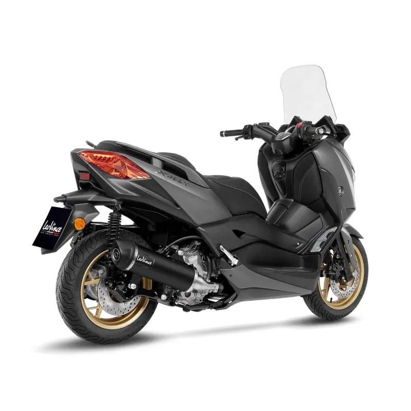 LeoVince système d?èchappement SBK Nero pour Yamaha X-Max 300 Tech Max, acier inoxydable, slip on, ABE, Euro5 Paiement Sécurisé