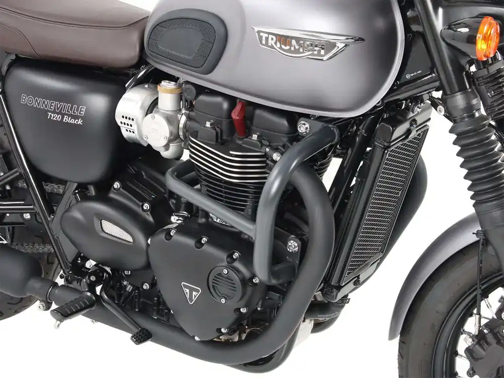 Arceau de protection moteur noir pour Triumph Bonneville T100 (17-) Hepco & Becker Vente Directe