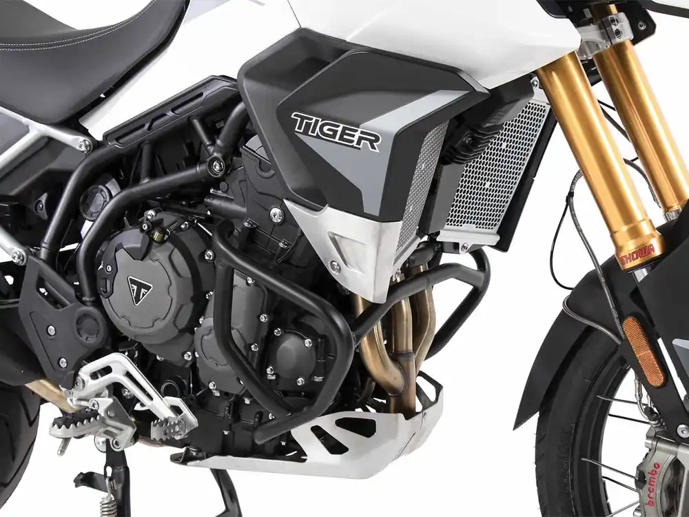 Dernier Modèle Arceau de protection moteur noir pour Triumph Tiger 900 Rally / GT / PRO (20-) Hepco & Becker