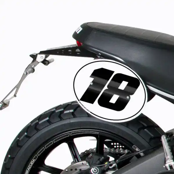 Plaque d'immatriculation pour Ducati Scrambler (14-21) - Barracuda Meilleur Choix