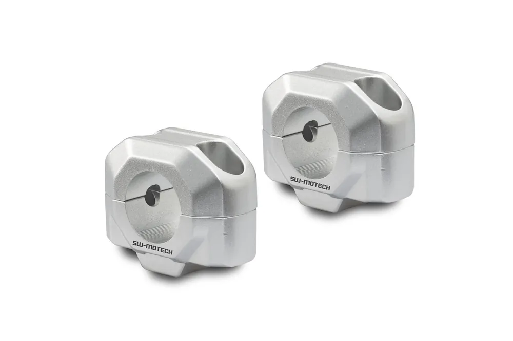 SW-Motech Réhausse de guidon, argent pour guidon Ø 28 mm, H=20 mm pour Honda CB 500 X - SW Motech Prix Promo