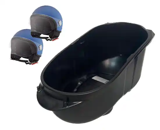 Nouvelle Collection Casier pour jusqu'à deux casques pour Vespa GTS/GTS Super/GTV 125-300cc ('19-) Big Box