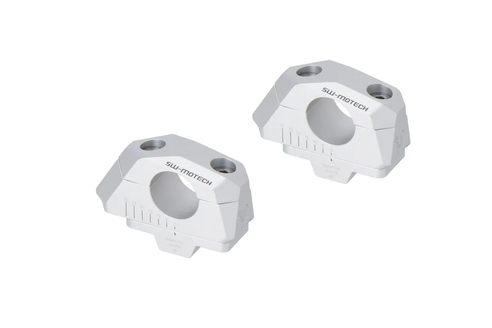Prix Cassé SW-Motech Pose de guidon variable, argent pour guidon Ø 28 mm, H=28 mm pour Honda XL 750 Transalp – SW Motech