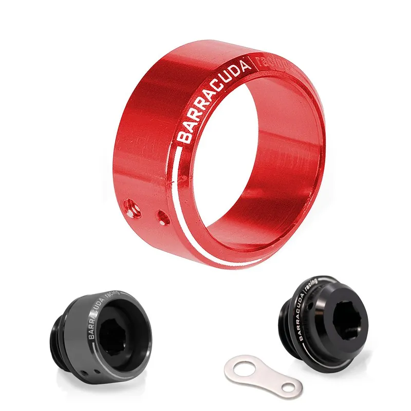 Prix Réduit Insert anodisé rouge pour le bouchon de remplissage d&rsquo;huile Ø 28 mm convient pour BC-HN102, BC-YN102 et BC-SN102