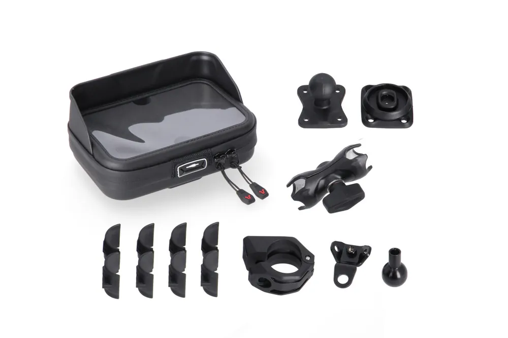 SW-Motech Kit de support de navi T-Lock avec Navi Case pour Yamaha YZF R3 - SW Motech Soldes