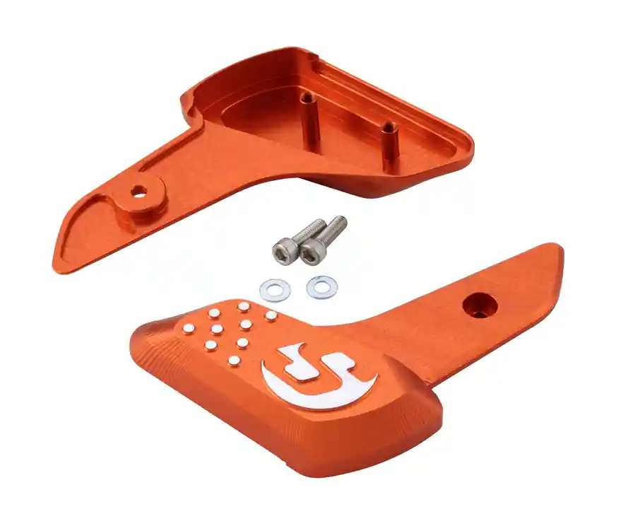 Meilleur Prix Repose-pieds droit et gauche pour Vespa Primavera /Sprint 50-150ccm 2T/4T AC, orange mat