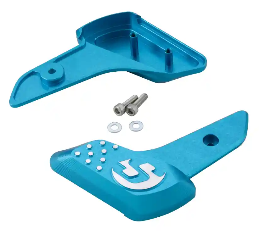 Repose-pieds droit et gauche pour Vespa Primavera /Sprint 50-150ccm 2T/4T AC, bleu mat Expédition Rapide