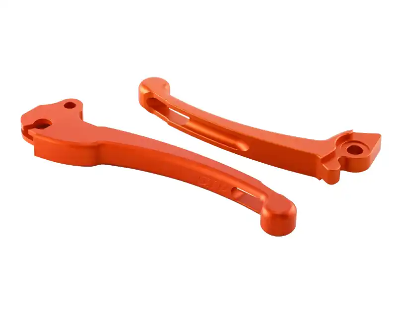 Kit levier sport embrayage/frein pour Vespa PX 125 -150ccm, HBZ Hengtong, droite/gauche, orange mat Commande En Gros