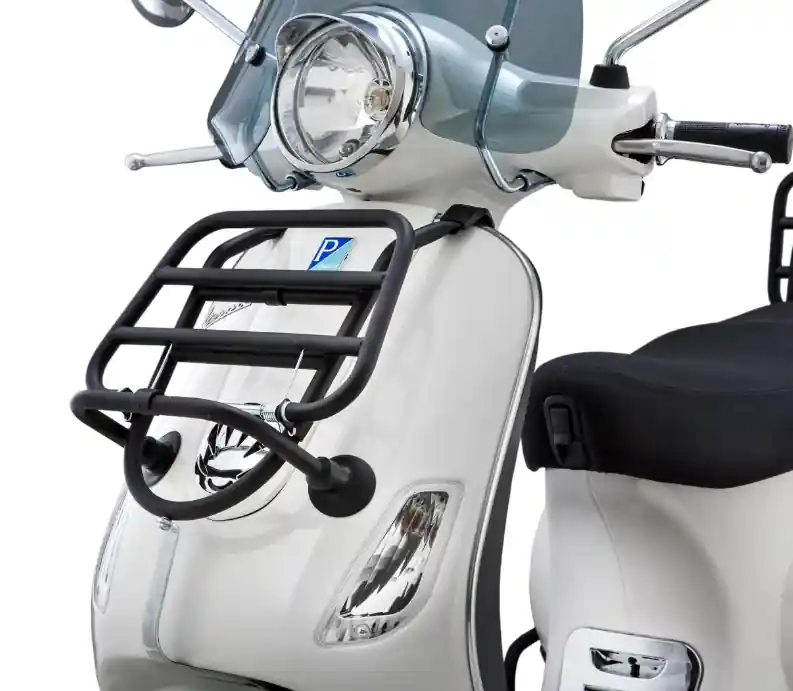 Haute Qualité Porte-bagages avant pour Vespa LX /LXV /S 50-150ccm, pliable, noir
