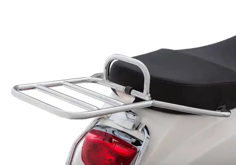 Pont à bagages arrière pour Vespa LX/LXV/S 50-150ccm, chrome Authentique
