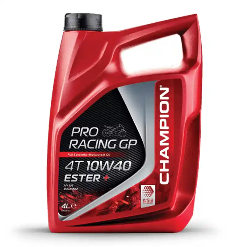Commander Maintenant CHAMPION® Proracing GP 4T 10W-40 ESTER + huile moteur entièrement synthétique – 4 litres