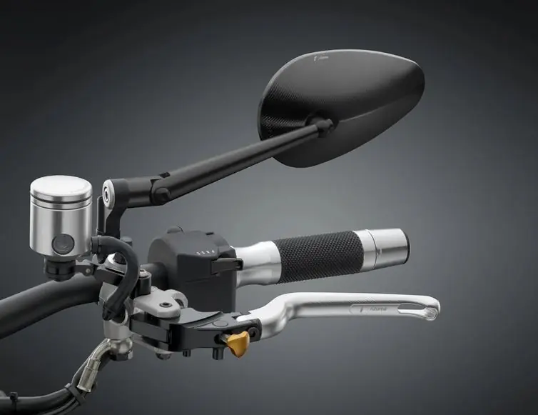 Nouvelle Collection Rétroviseur RIZOMA « RADIAL RS » gauche ou droite pour Vespa, noir anodisé