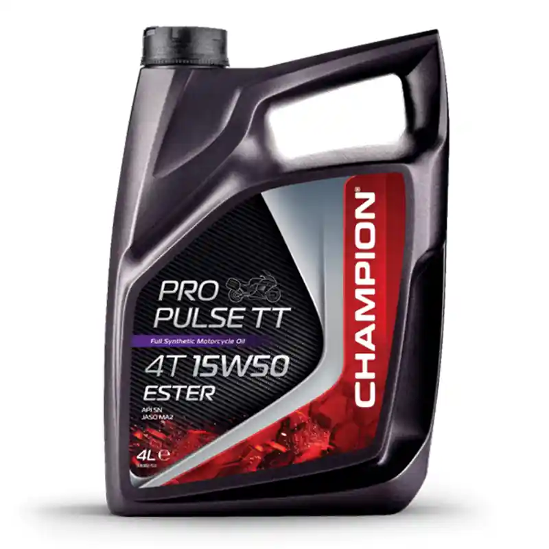 CHAMPION® Pro Pulse TT 4T 15W-50 Huile moteur à l&rsquo;ester – 4 litres Seulement Aujourd&rsquo;hui