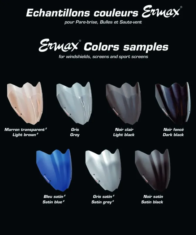 Promotion Pare-brise ERMAX taille originale pour les modèles Piaggio MP3, transparent