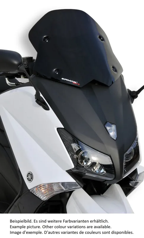 Vente Flash Pare-brise ERMAX Sport H 450 mm pour Yamaha T-MAX 530, noir