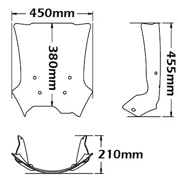 Promotion Saisonnière Pare-brise ADV type pour BMW F 650 /800 GS (08-12), fumée légère