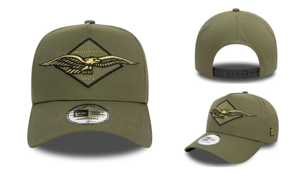 Prix Bas Casquette Moto Guzzi New Era verte