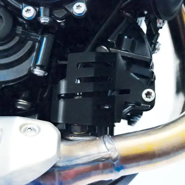 Couverture de sonde lambda pour BMW F 850 GS (18-22), acier inoxydable, noir Prix Cassé
