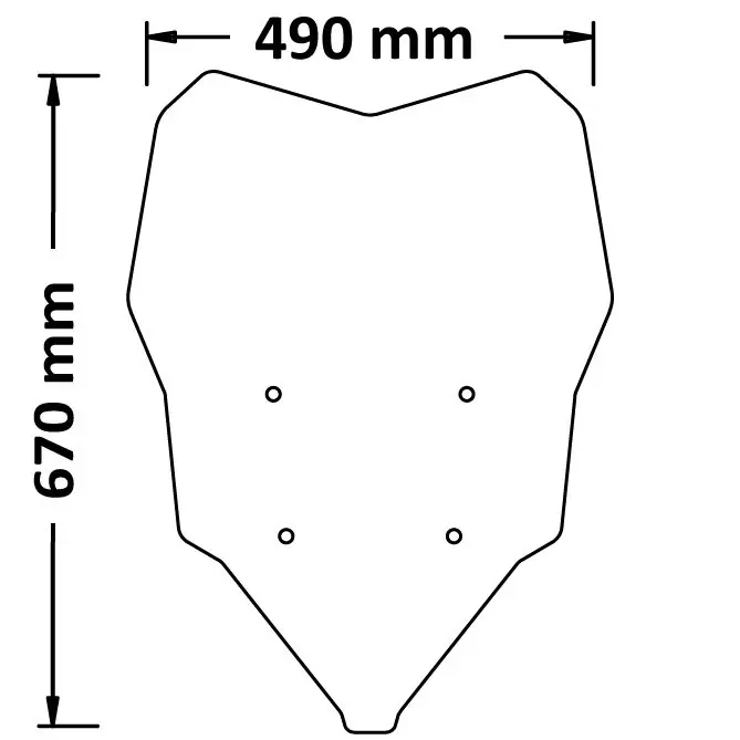 Pare-brise haut pour BMW F 900 XR (21-22), clair Dernière Chance