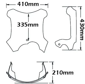 Commander Maintenant Pare-brise moyenne, inclinable pour BMW G 650 GS (10-16), fumé clair