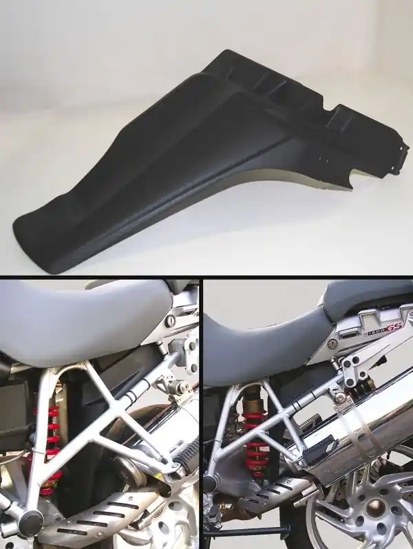 Certifié Protection anti-éclaboussures arrière pour BMW R 1200 GS (08-12) /Adventure (08-12), noir