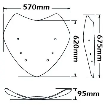 Bulle type original – hauteur 675 mm pour BMW R 1200 RT (05-09) Clair Prix Bas
