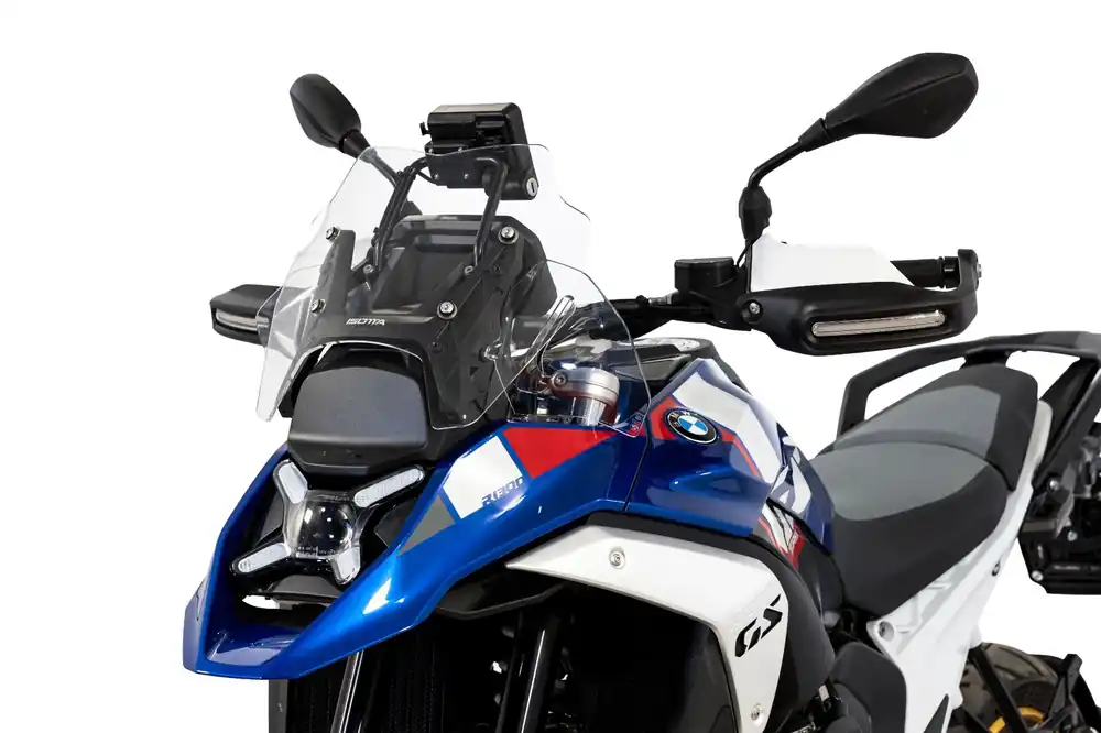 Retour Gratuit Pare-brise bas Endurance pour BMW R 1300 GS /Adventure Noir mat