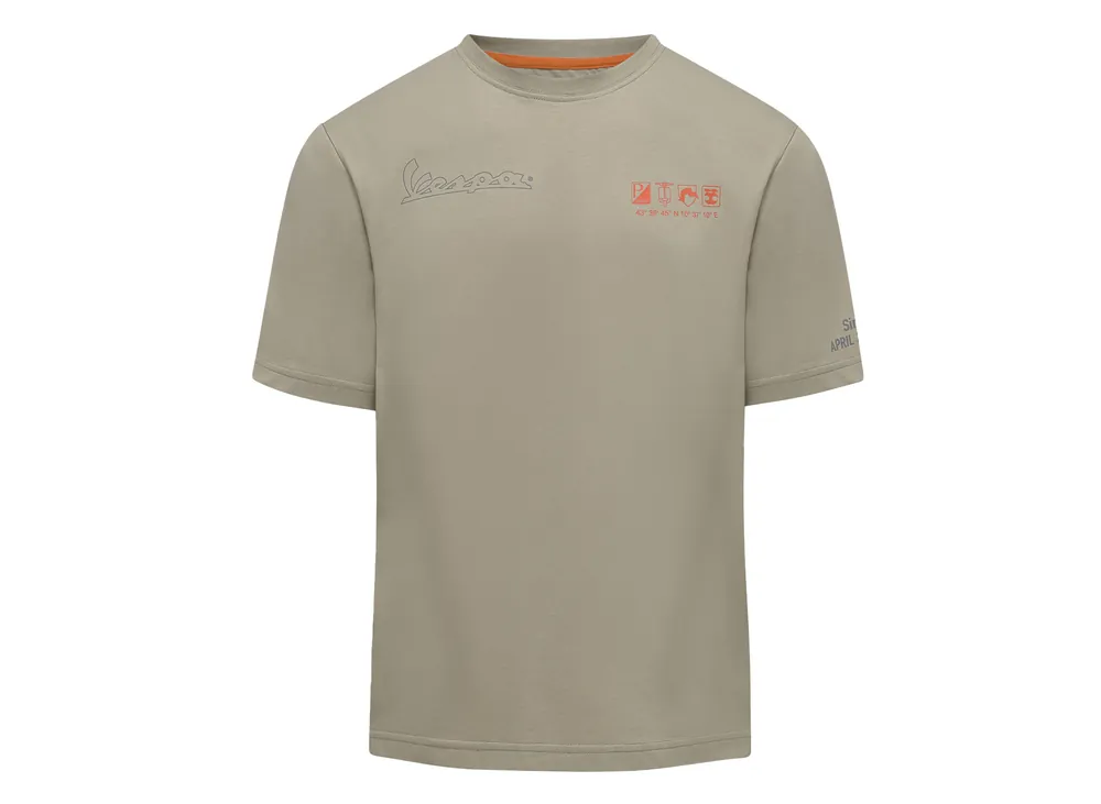 Vespa T-Shirt Nomad beige DEC-Kollektion XS Authentique
