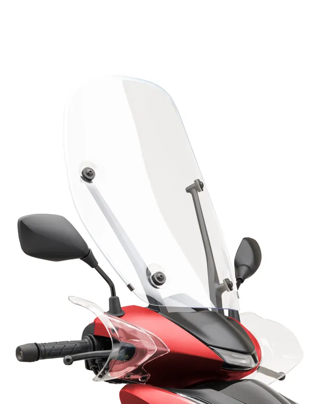 Quantité Limitée Pare-brise haut Matt Pearl Diaspro Red pour Honda SH 350i (21-) Original