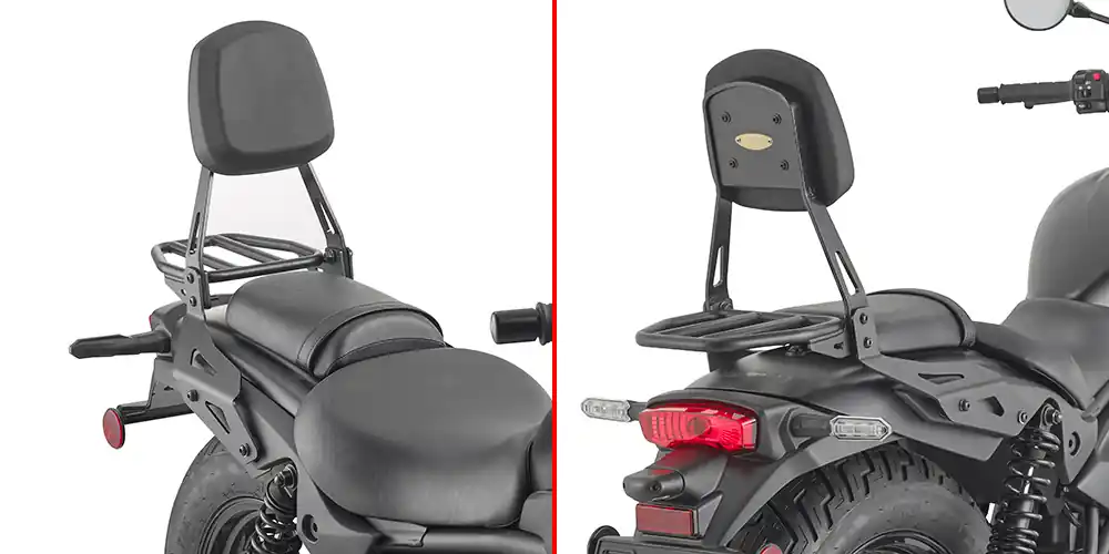 Haute Qualité Sissybar avec support pour Kawasaki Eliminator 500 (24-)