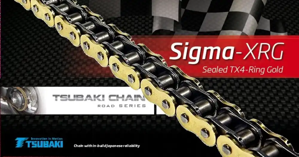 Nouvel Arrivage Chaîne Tsubaki or, anneau X, Sigma XRG, pas : 530/108