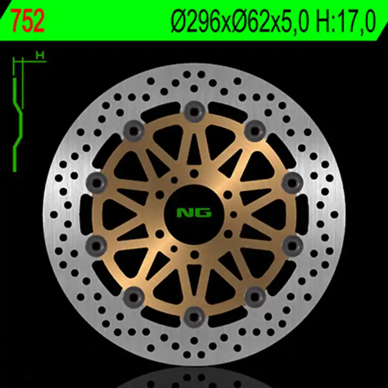 NG BRAKES disque de frein flottant rond Nouvel Arrivage