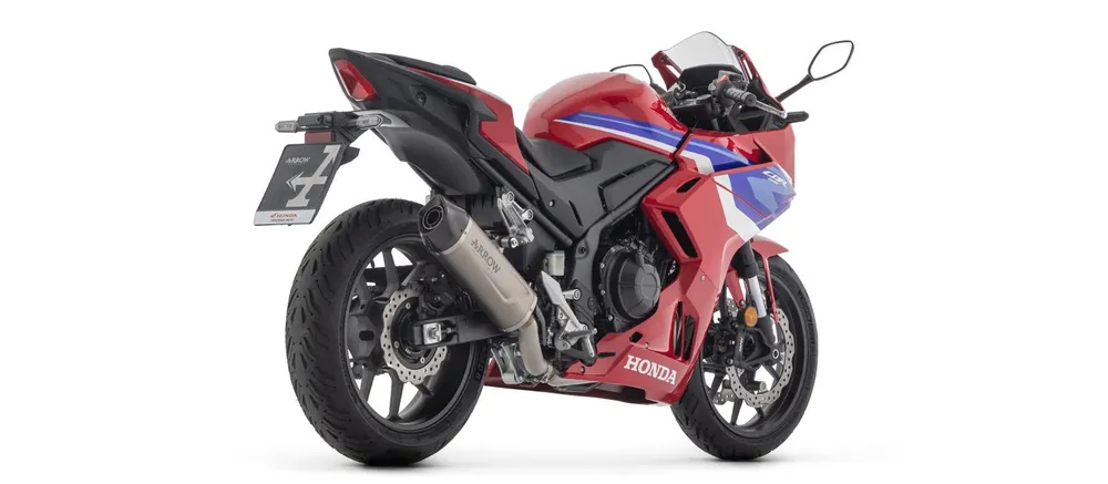 Dernière Chance ARROW INDY RACE EVO Slip-OnHousse en titane pour Honda CBR 500 R (24-)