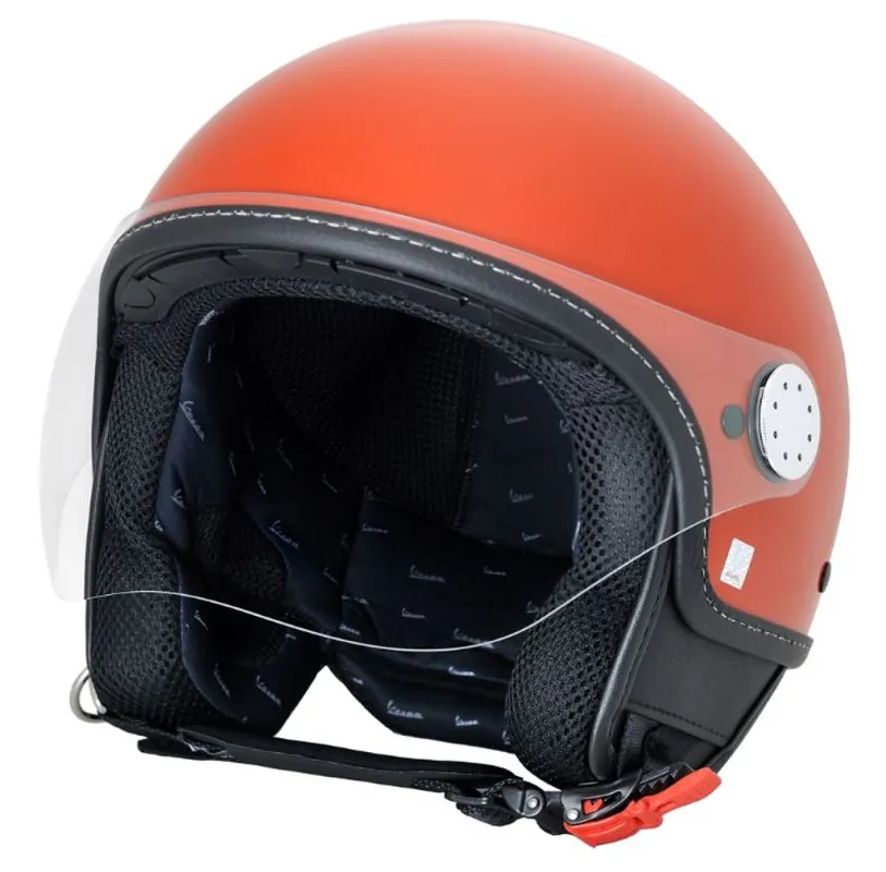 Prix Bas Vespa casque jet, Vespa Visor LangHe, orange brick/orange impulsivo (A11) XS