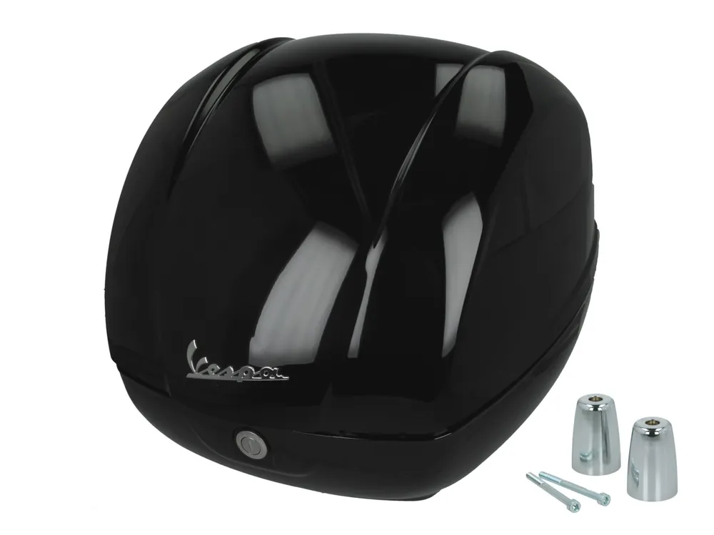 Meilleur Choix Top case d&rsquo;origine 36 L noir brillant 094 pour Vespa GTS 125/310 et GTV 310