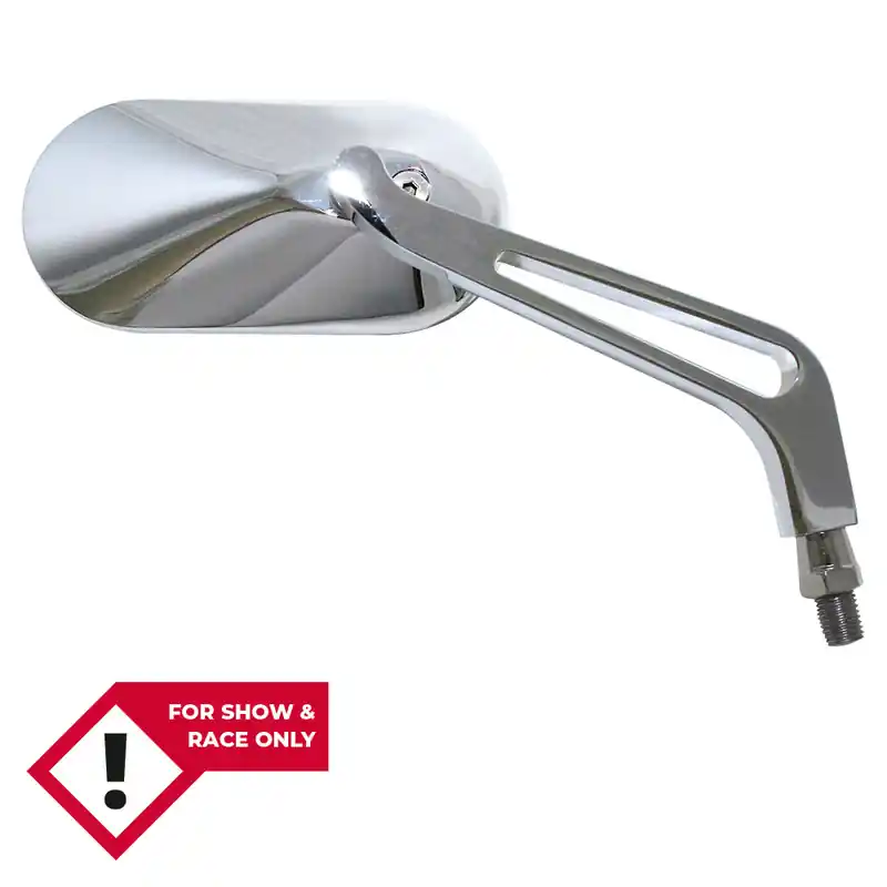 Retour Gratuit HIGHSIDER smart miroir de guidon chromé ovale (paire)