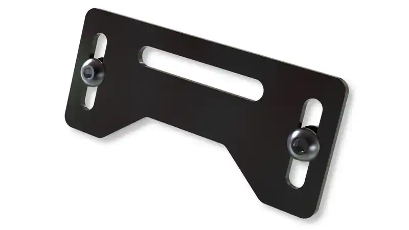 Certifié HIGHSIDER pro Plaque d&rsquo;éclairage de plaque d&rsquo;immatriculation noire (1pc)