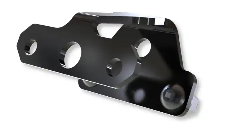 Usine Directe HIGHSIDER pro support de plaque d&rsquo;immatriculation noir XL (1pc)